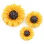 NX Garden 12PCS Yellow Sunflower Girasoles Daisy Flowers Resin Flatback Cabochon with Hole for Necklace Earrings Ring Bracelet Handmade DYD 3 Size NX Garden 12PCS Yellow Sunflower Girasoles Daisy Flowers Resin Flatback Cabochon with Hole for Necklace Earrings Ring Bracelet Handmade DYD 3 Size