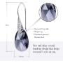 Pendant Earrings, Teardrop Crystal Drop Dangle Earrings for Women Girls, Elegant Hoop Earring, Teardrop Fashion Earrings Jewelry Christmas Gifts