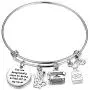 AKTAP Creative Writer Bracelet Novelist Gift Author Gifts You are Dangerously Close to Being Killed Off in My Novel Funny Gifts for Book Lover Bookworm