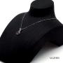 JYX Gemstone Jewellery Garnet Pendant Genuine 925 Sterling Silver Chain 7×9mm Oval Garnet Pendant Necklace for Women Girls