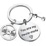 BAUNA Fitness Workout Keychain Swolemates Jewelry You are My Swolemate Dumbbell Exercises Weightlifting Sports Fitness Gifts for Friends Couple BAUNA Fitness Workout Keychain Swolemates Jewelry You are My Swolemate Dumbbell Exercises Weightlifting Sports Fitness Gifts for Friends Couple