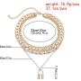 COLORFUL BLING Shiny Hip Hop Rhinestone Cuban Link Chain Lock Pendant Necklace with Bracelet Set Punk Cubic Zircon Layered Choker Necklace for Women Unisex Jewelry
