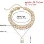 COLORFUL BLING Shiny Hip Hop Rhinestone Cuban Link Chain Lock Pendant Necklace with Bracelet Set Punk Cubic Zircon Layered Choker Necklace for Women Unisex Jewelry COLORFUL BLING Shiny Hip Hop Rhinestone Cuban Link Chain Lock Pendant Necklace with Bracelet Set Punk Cubic Zircon Layered Choker Necklace for Women Unisex Jewelry