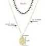 Avanlin Vintage Layered Necklaces Gold Virgin Mary Pendant Necklace Black Crystal Beaded Satellite Chain Choker Jewelry for Women and Girls Avanlin Vintage Layered Necklaces Gold Virgin Mary Pendant Necklace Black Crystal Beaded Satellite Chain Choker Jewelry for Women and Girls