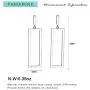 FAMARINE Gold Geometric Drop Earrings, Rectangle Dangle Earrings for Women Girls Costume Jewelry FAMARINE Gold Geometric Drop Earrings, Rectangle Dangle Earrings for Women Girls Costume Jewelry