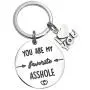 Melix Home for Boyfriend Keychain You are My Favorite Asshole Funny Couple Keychain Jewelry Valentines Day Gift for Him Boyfriend Husband Keyring Melix Home for Boyfriend Keychain You are My Favorite Asshole Funny Couple Keychain Jewelry Valentines Day Gift for Him Boyfriend Husband Keyring