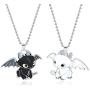 XOFOAO How to Train Your Dragon Toothless Charm Necklace Single-Sided Cosplay