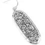 Glitter Rhinestone Statement Earrings - Sparkly Crystal Geometric Hexagon, Round Hoops, Vertical Bar, Teardrop Dangles, Shield Disc Drop