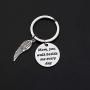 Gzrlyf Dad You Walk Beside Me Every Day Keychain Memorial Gifts for Loss of Father Mother Remembrance Gifts