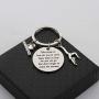 FUSTMW Gymnast Gift Gymnastics Keychain Inspirational Gifts Gymnast Jewelry Gymnastics Class Gift Birthday Jewelry for Teens