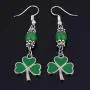 Soul Statement 4-Leaf Clover Shamrock Dangle Earrings for Women St Patrick Day Accessories Soul Statement 4-Leaf Clover Shamrock Dangle Earrings for Women St Patrick Day Accessories