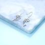 Sterling Silver Cat Earrings,Dolphin Earrings,Fishbone Earrings,Hippocampus Earrings for Women