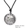 Solomon The Third Pentacle of Jupiter Pendant Necklace, Magical Talisman Jewelry (silver)