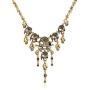 LZHLQ Jewelry Fashion Multi-Level Pirate Skull Tassel Charm Necklace Collar Bib for Women Horror Necklace Punk