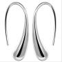 JEVI Necklace Earrings Jewelry Set Silver Water Drop Ring Bangle Set for Women Girls Birthday Mother’s Day
