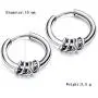 FANCIME Small Mens Hoop Earrings Huggie Cartilage Piercing Hip-hop Endless Circle Tiny Sleeper Hoop Earrings 14K Black/White/Yellow Gold Plated Jewelry For Men Boys Women Girls,13/15/20mm