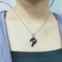 Long tiantian Her His Necklace Magnetic Bracelet for Couple Gift Couple Necklace