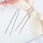 YFN Threader Earrings Sterling Silver Chain -Earrings For Women Dangle Earrings Thread Dangling Threaded Long Chain Earring Nickel Free Hypoallergenic Ear for Women Girls