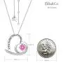 Sterling Silver Blue Sapphire Peridot Necklace Forever Love Infinity Citrine Pink Tourmaline Jewelry