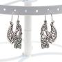 URDEAR Skeleton Pirate Earrings for Women Girls, Skull Charm Dangle Earrings Ear Drops Hook Jewelry Gifts for Women