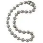 DragonWeave 9.5mm Extra Large Silver Steel Ball Chain Mens Necklace Extra Durable Color Protect Finish Any Length