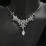 Roseeden Woman Wedding Party CZ Jewelry Bridal Zirconia Necklace and Earrings Set RE8064