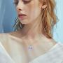 WINNICACA 925 Sterling Silver Ocean Jewelry Created Opal Cute Turtle/Dolphin/Jellyfish/Octopus/Conch/Mermaid Necklace for Woemn Birthday Gifts for Girls