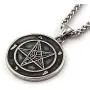 GUNGNEER Pentagram Sigil Of Lucifer Pendant Necklace Stainless Steel Keel Chain Devil Satan Jewelry Men Women GUNGNEER Pentagram Sigil Of Lucifer Pendant Necklace Stainless Steel Keel Chain Devil Satan Jewelry Men Women