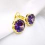 Leverback Drop Earrings Multicolor Cubic Zirconia Dangles Crystal Earrings Fashion Jewelry for Women Girls