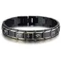 VNOX Mens Stainless Steel Egyptian Eye of Horus Eye of Ra Ankh Cross Adjustable Protection Link Bracelet Wristband Amulet Jewelry