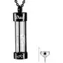 The New Black Memory Hourglass Urn Pendant Cremation Jewelry Urn Necklaces Memorial Ashes for Women Free Fill kit The New Black Memory Hourglass Urn Pendant Cremation Jewelry Urn Necklaces Memorial Ashes for Women Free Fill kit