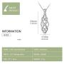 NUOMI Celtic Knot Pendant Necklace 925 Sterling Silver Cute Infinity Chain Necklaces for Women