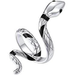 FindChic Leaf Cluster/Snake 18K Gold/Platinum Plated Long Statement Rings for Women CZ Simulated Diamond Stackable Adjustable Knuckle Cuff Rings for Women, with Gift Box