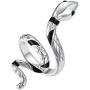FindChic Leaf Cluster/Snake 18K Gold/Platinum Plated Long Statement Rings for Women CZ Simulated Diamond Stackable Adjustable Knuckle Cuff Rings for Women, with Gift Box