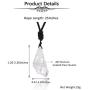 Top Plaza Clear Quartz Chakra Crystal Healing Stones Natural Irregular Raw Crystals Rope Necklaces for Men Women Titanium Coated Reiki Crystal Jewelry