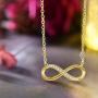 ✦Gifts for Mothers Day✦18K Gold Plated S925 Sterling Silver Infinity Necklace 5A Cubic Zirconia CZ Endless Love Pendant with Necklaces Jewelry for Women and Girls
