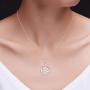 Jewel Zone US OM, OHM, AUM Symbol Pendant Necklace 14k Gold Over Sterling Silver