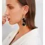 Finrezio Acrylic Earrings for Women Teen Girls Mottled Resin Statement Drop Dangle Oval Earrings Set