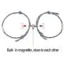 YANCHUN Couple Necklaces Bracelets for Him and Her Love Heart Puzzle Matching Engraved I Love You Necklace for Women Men
