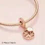 Pandora Jewelry Family Heritage Dangle Cubic Zirconia Charm in Pandora Rose Pandora Jewelry Family Heritage Dangle Cubic Zirconia Charm in Pandora Rose