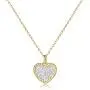 KissYan Micro-Pave Cubic Zirconia Heart Pendant Necklace, 14K Gold Plated Dainty Simulated Diamond Pendant Necklace Fashion Jewelry Gift for Women Girls KissYan Micro-Pave Cubic Zirconia Heart Pendant Necklace, 14K Gold Plated Dainty Simulated Diamond Pendant Necklace Fashion Jewelry Gift for Women Girls