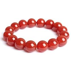 Hynsin Carnelian Bracelet Women Men Jewelry 6/8/12/14/16 mm Red Stone Beads Bracelets & Bangle