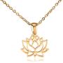 Clayton Jewelry Lotus Flower Stainless Steel Necklace