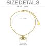 Yafeeso Solid 14K Gold Evil Eye Bracelet 5A Cubic Zirconia Link Protection Bracelet Anniversary Birthday Jewelry Gifts for Her, 6.5+2 Inch