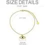 Yafeeso Solid 14K Gold Evil Eye Bracelet 5A Cubic Zirconia Link Protection Bracelet Anniversary Birthday Jewelry Gifts for Her, 6.5+2 Inch