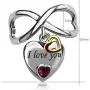JMQJewelry Heart Love Forever You Crystal 2 Colors Charms Beads Bracelets Wife JMQJewelry Heart Love Forever You Crystal 2 Colors Charms Beads Bracelets Wife