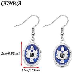 CENWA Vampire Inspired Jewelry Damon Salvatore Earrings Vampire Fans Gift Halloween Jewelry