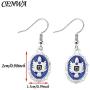 CENWA Vampire Inspired Jewelry Damon Salvatore Earrings Vampire Fans Gift Halloween Jewelry