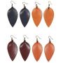 ASHMITA ASHMITA Leather Teardrop/Leaf Earrings for Women Girls Dangle Petal Earring Set