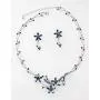 Faship Gorgeous Rhinestone Crystal Floral Necklace Earrings Set Faship Gorgeous Rhinestone Crystal Floral Necklace Earrings Set